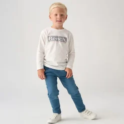 Sale Drenge Bonded Shacket T-shirt og Jeans Sæt Navy Sæt|Træningsdragter