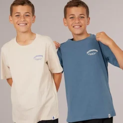 Sale Drenge Brandes Ryg To Pakke T-shirts Moonbeam /​ Ocean View Multipakker|T-Shirts Og Undertrøjer