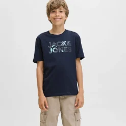 Outlet Drenge Bryan Corp Logo T-shirt Sky Captain/​Splash T-Shirts Og Undertrøjer