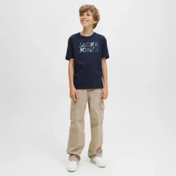 Outlet Drenge Bryan Corp Logo T-shirt Sky Captain/​Splash T-Shirts Og Undertrøjer