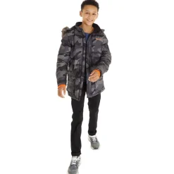 Hot Drenge Calcott Jakke Sort Digi Camo Jakker Og Frakker