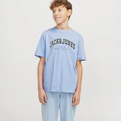 Discount Drenge Caleb Varsity T-shirt Chambray Blå T-Shirts Og Undertrøjer