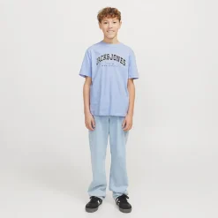 Discount Drenge Caleb Varsity T-shirt Chambray Blå T-Shirts Og Undertrøjer