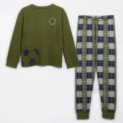 Online Drenge Dothan nattøj sæt Khaki/​Khaki Check Nattøj|Nattøj