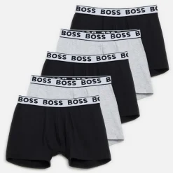 Hot Drenge Fem Pak Boksershorts Sort Undertøj|Multipakker