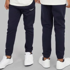Sale Drenge Fire Dele Hættetrøje Sweatshirt T-shirt Og Joggingbukser Sæt Navy/​Off White Træningsdragter