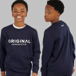 Sale Drenge Fire Dele Hættetrøje Sweatshirt T-shirt Og Joggingbukser Sæt Navy/​Off White Træningsdragter