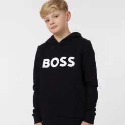 Outlet Drenge Hoodie Sort Hættetrøjer Og Sweatshirts