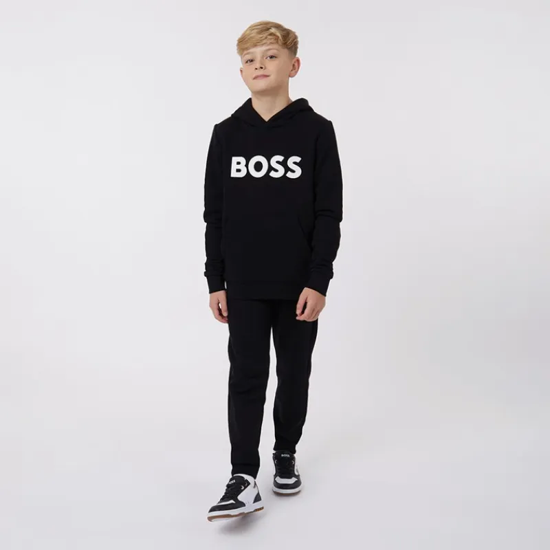 Outlet Drenge Hoodie Sort Hættetrøjer Og Sweatshirts
