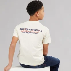New Drenge Islington T-shirt Antique White T-Shirts Og Undertrøjer