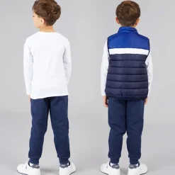 Discount Drenge Jacob Vest T Shirt Og Joggingbukser Sæt Navy Tøj|Sæt