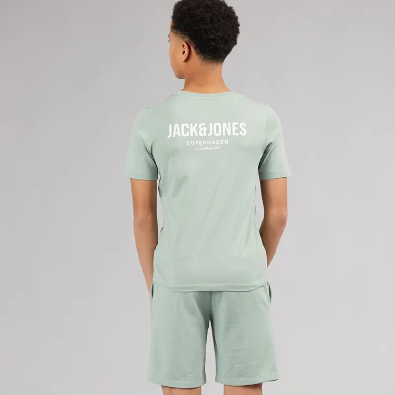 New Drenge Jeff Orion T-shirt og shorts sæt Iceberg Green Sæt|Træningsdragter