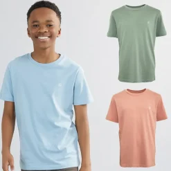New Drenge JXJ T-shirts Flerfarvet Multipakker|T-Shirts Og Undertrøjer