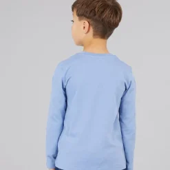 Sale Drenge langærmet T-shirt Lilac Blue T-Shirts Og Undertrøjer