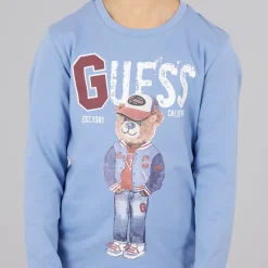 Sale Drenge langærmet T-shirt Lilac Blue T-Shirts Og Undertrøjer