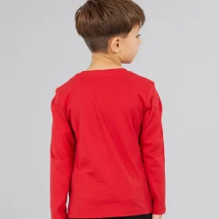 Clearance Drenge langærmet T-shirt Spicy Red T-Shirts Og Undertrøjer