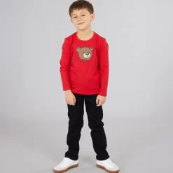 Clearance Drenge langærmet T-shirt Spicy Red T-Shirts Og Undertrøjer