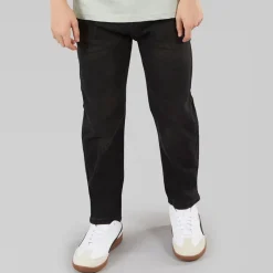 Discount Drenge lige jeans sort vasket Jeans Og Bukser