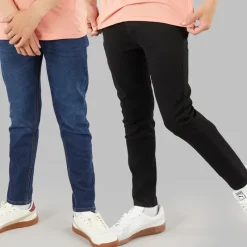 New Drenge Lige To Pak Jeans Mørk Vask/​Sort Multipakker|Jeans Og Bukser
