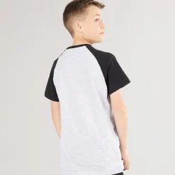 Discount Drenge Marster Fem Pakke T-Shirts Gråmeleret /​ Is /​ Blågrøn /​ Hvid /​ Skiferblå Multipakker|T-Shirts Og Undertrøjer