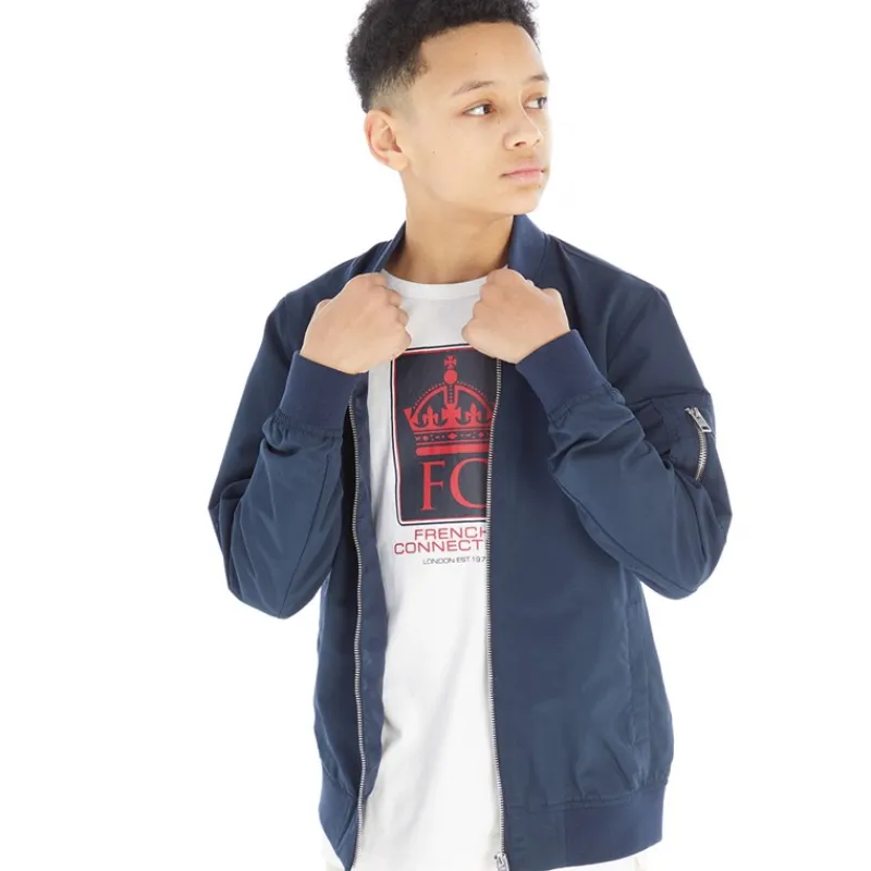 New Drenge Mash Bomberjakke Blå Blazer Jakker Og Frakker