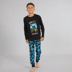 Sale Drengenes Epic Game Natsæt Sort Nattøj|Nattøj