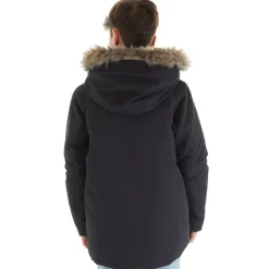 Discount Drengenes store parka med aftagelig pels Sort Jakker Og Frakker