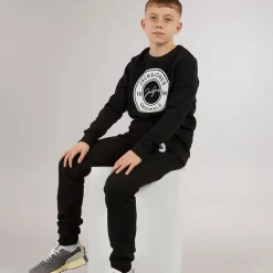 Best Drengenes Thomas Sweatshirt Og Joggingbukser Træningssæt Sort Træningsdragter