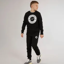Best Drengenes Thomas Sweatshirt Og Joggingbukser Træningssæt Sort Træningsdragter
