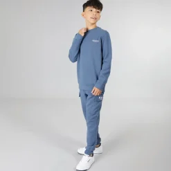 Best Drenge Nowil Sweatshirt Og Cargo Joggingbukser Træningssæt Vintage Indigo Træningsdragter