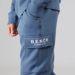 Best Drenge Nowil Sweatshirt Og Cargo Joggingbukser Træningssæt Vintage Indigo Træningsdragter