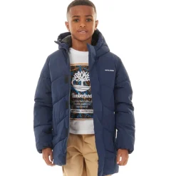 Discount Drenge Otis Lang Puffer Jakke Blå Blazer Jakker Og Frakker