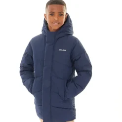 Discount Drenge Otis Lang Puffer Jakke Blå Blazer Jakker Og Frakker