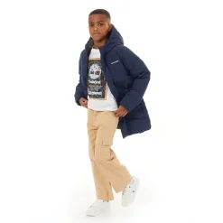 Discount Drenge Otis Lang Puffer Jakke Blå Blazer Jakker Og Frakker