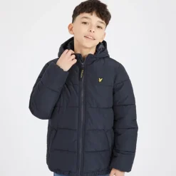 Discount Drenge Quiltet Pufferjakke Z271 Mørkeblå Jakker Og Frakker
