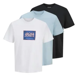 Drenge Regn Tre Pak T Shirts Sort Multipakker|T-Shirts Og Undertrøjer