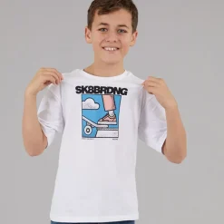 Outlet Drenge Saldur T-shirt Hvid T-Shirts Og Undertrøjer