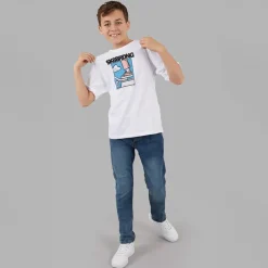 Outlet Drenge Saldur T-shirt Hvid T-Shirts Og Undertrøjer