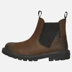 Clearance Drenge Shaylax Chelsea Støvler Kaffe/​Sort Støvler|Støvler