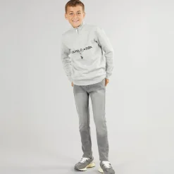 Clearance Drenge Slim Fit Jeans Grå Jeans Og Bukser