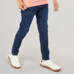 Clearance Drenge Slim Jeans Mørk Vask Jeans Og Bukser