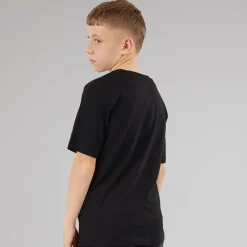Discount Drenge Splash Corp Logo T-shirts Sort T-Shirts Og Undertrøjer