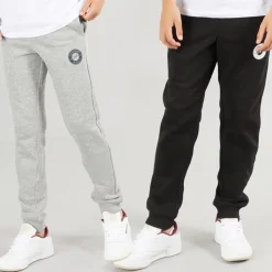 New Drenge Thomas Joggingbukser 2-pak Lys grå Melange/​Sort Multipakker
