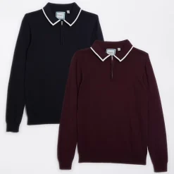 Best Drenge To Pak Langærmet Poloshirts Multi Multipakker