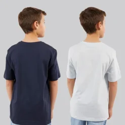 Clearance Drenge to pak T shirts Navy Pale Blue Multipakker|T-Shirts Og Undertrøjer