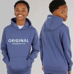 Outlet Drenge Tre Delt Hoodie Sweatshirt T-Shirt Og Joggingbukser Sæt Denim Blå/​Is Blå Træningsdragter