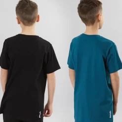 Drenge Trinti To-Pak T-Shirts Teal/​Sort Multipakker|T-Shirts Og Undertrøjer