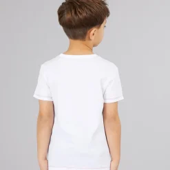 Online Drenge T-shirt Pure White T-Shirts Og Undertrøjer