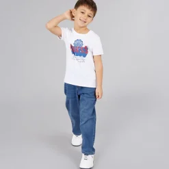 Online Drenge T-shirt Pure White T-Shirts Og Undertrøjer