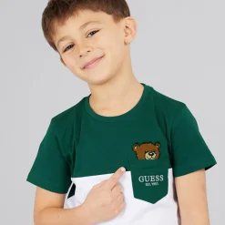 New Drenge T-shirt Throwback Green T-Shirts Og Undertrøjer